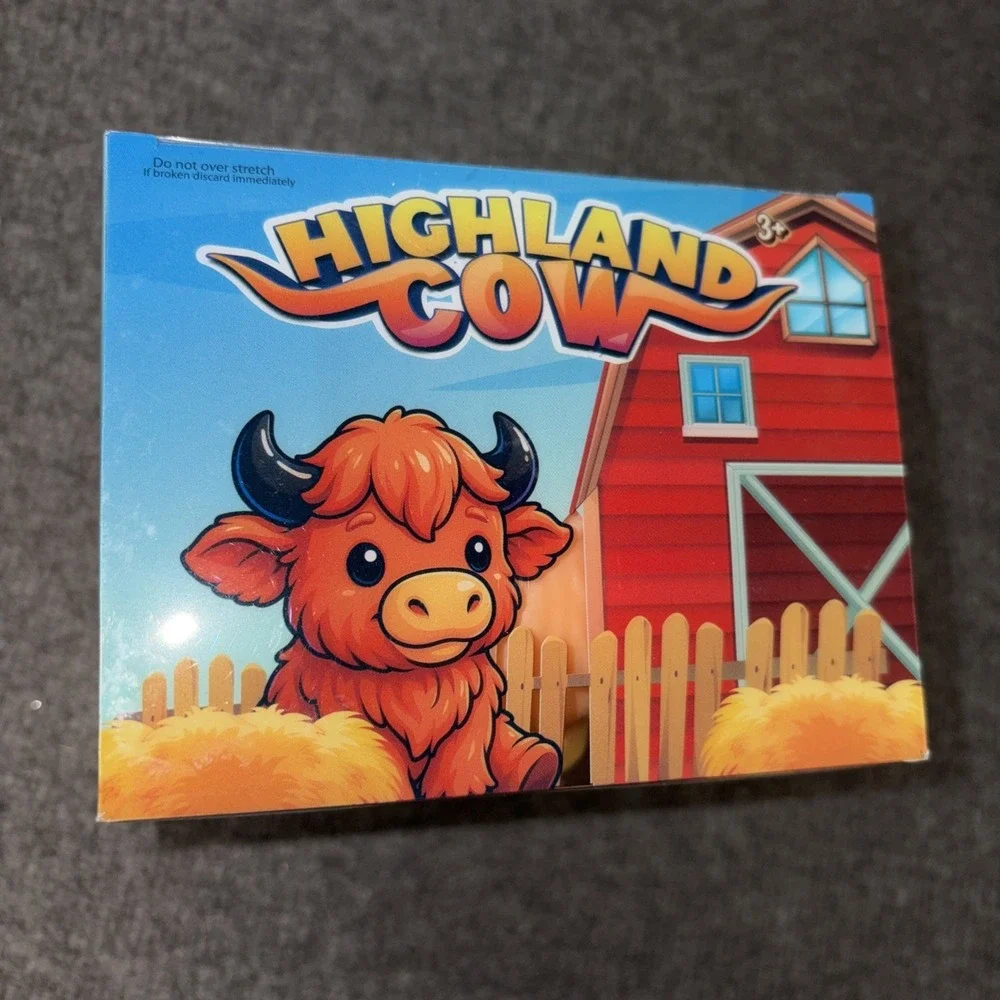 Highland Cow Squishy Toy Animal Stress Relief Sensory Viral Squishy Toy PPNC NEW